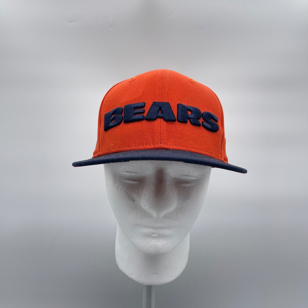 New Era 9FIFTY NFL Chicago Bears Cap Orange Navy Blue Flat Brim Snapback Hat